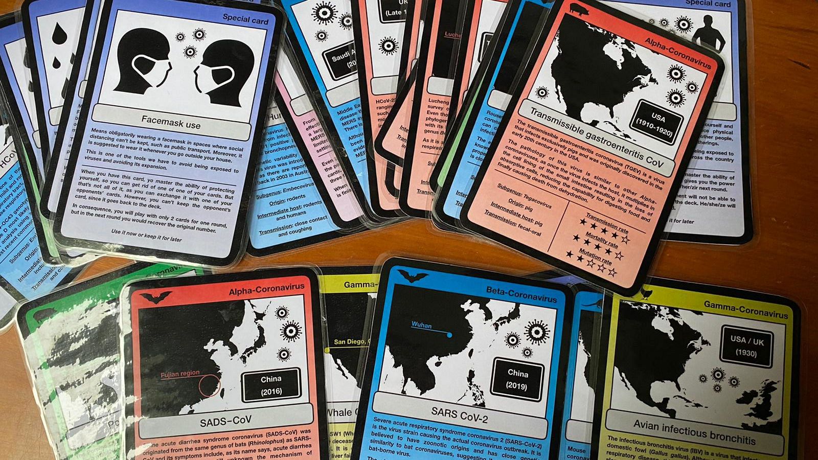 Un juego de naipes para entender los coronavirus Un juego de naipes para entender los coronavirus