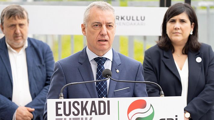 Telediario 1 - Los candidatos a las elecciones vascas prosiguen la campaña con promesas para las familias y su visión sobre el nacionalismo