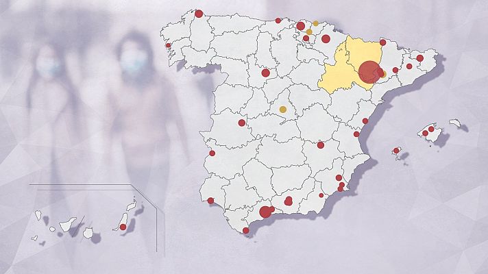 Telediario 1 - Sanidad vigila 58 brotes de coronavirus