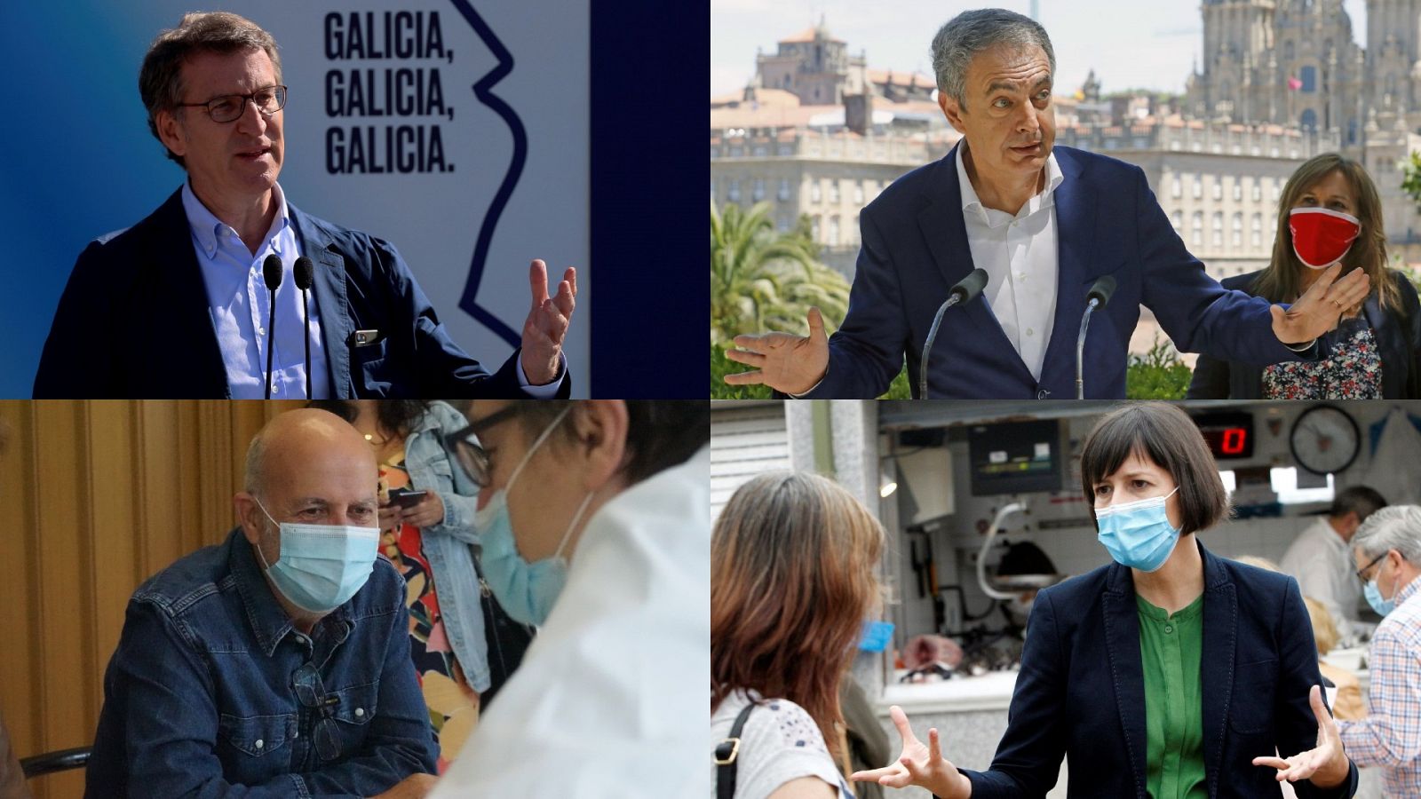 Elecciones gallegas: Industria, sanidad, igualdad y cultura en las propuestas de los candidatos a la Xunta