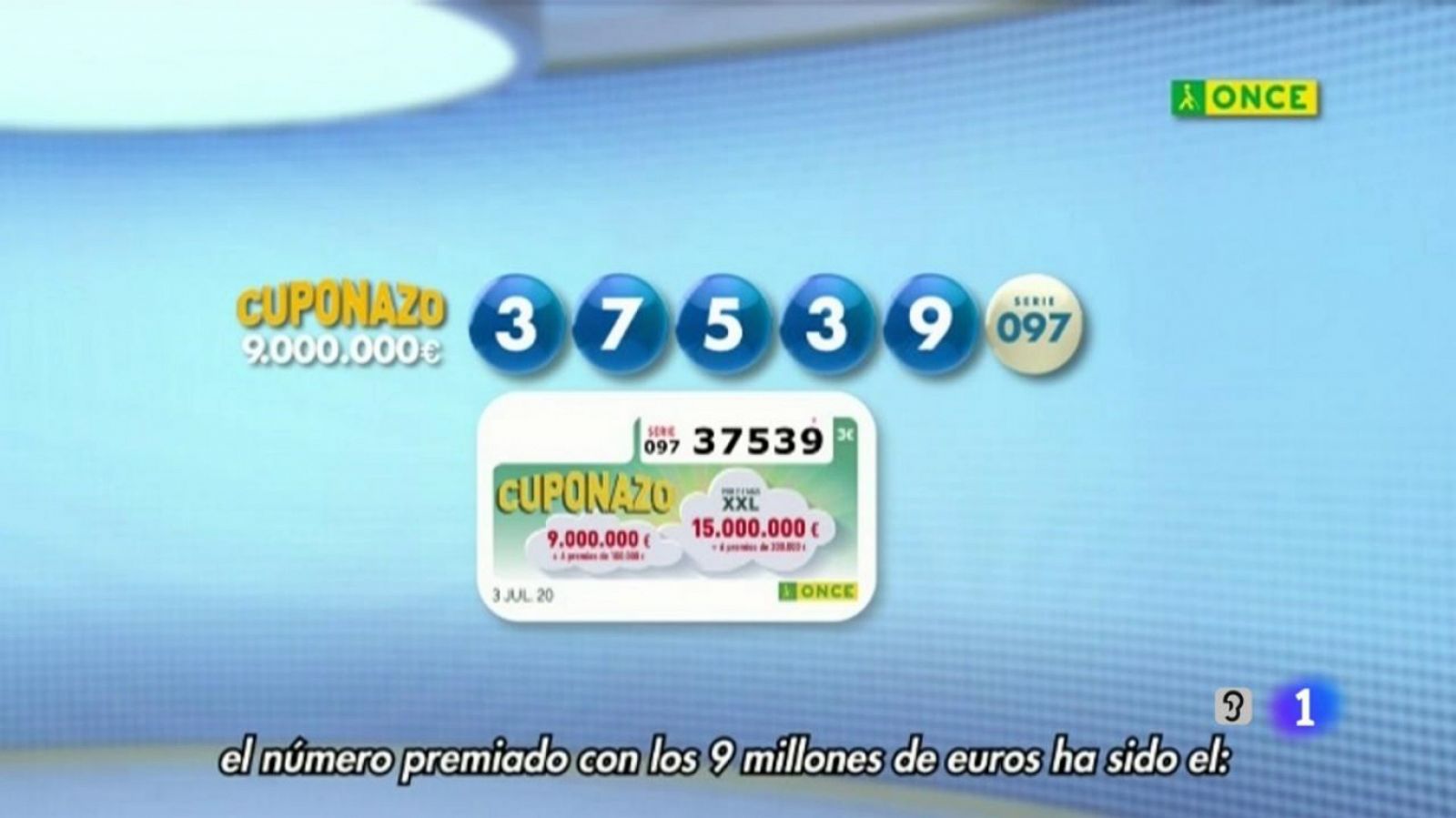 Sorteo ONCE - 03/07/20 - RTVE.es