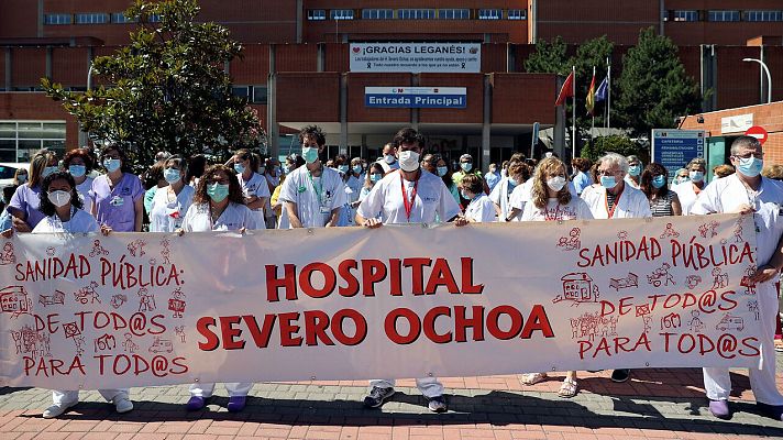 Telediario 1 - Médicos Unidos por sus Derechos exigen Sanidad "de calidad"