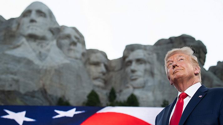 Trump defiende a los padres fundadores de EE.UU. en su discurso del 4 de julio en el Monte Rushmore