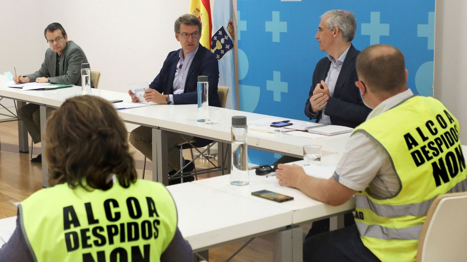 Los trabajadores de Alcoa y Feijóo piden que el Estado intervenga temporalmente la fábrica