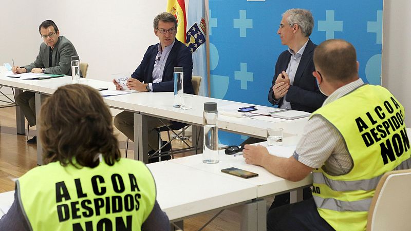 Los trabajadores de Alcoa y Feijóo piden que el Estado intervenga temporalmente la fábrica