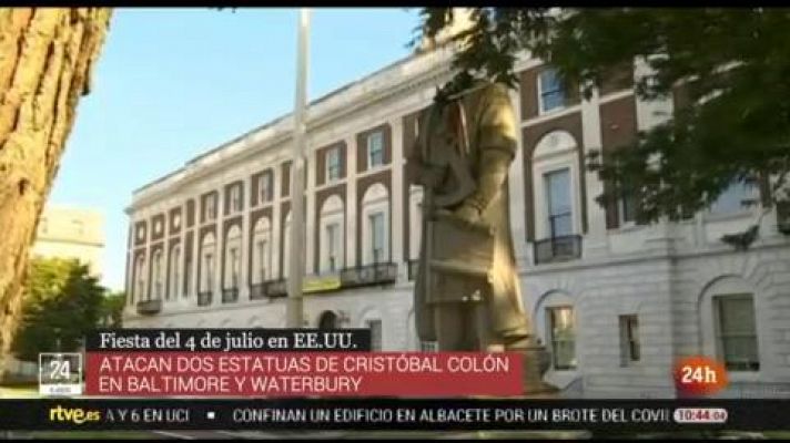 Informativo 24h - Dos nuevos ataques contra estatuas de Colón en Estados Unidos