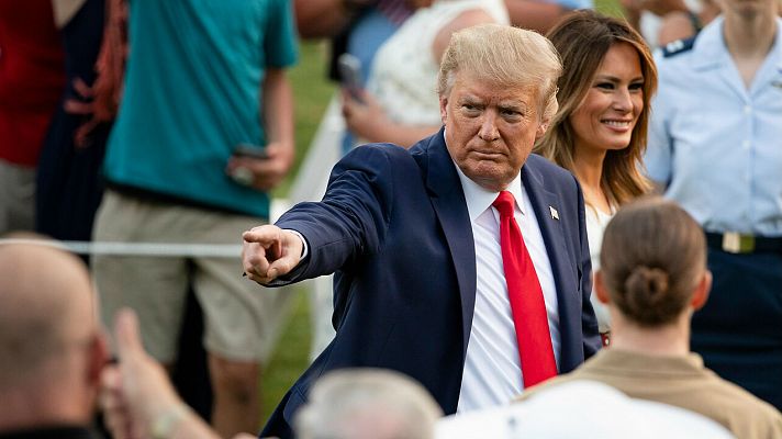 Telediario 1 - Trump insiste en "derrotar" a la "izquierda radical"