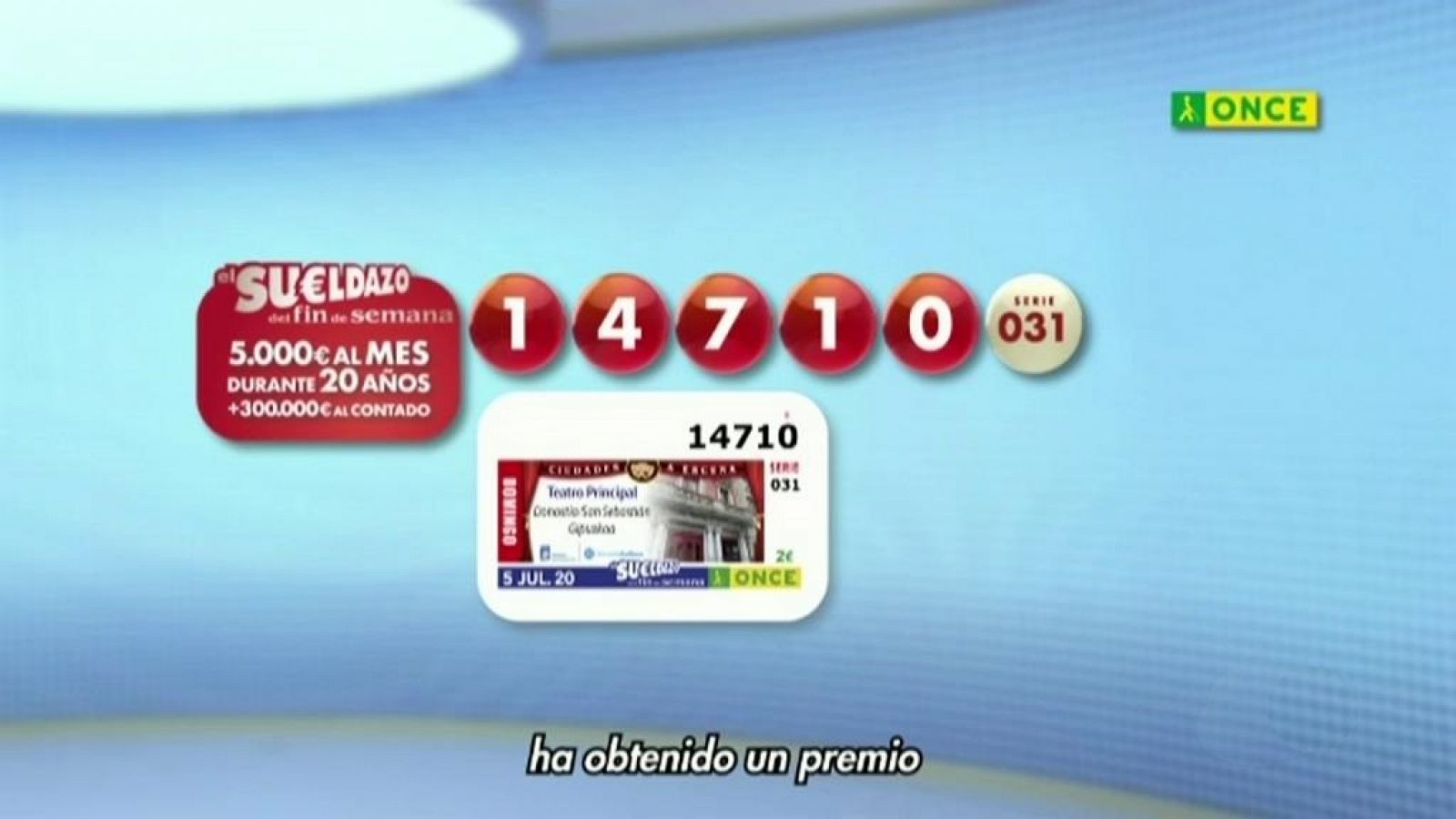  Sorteo ONCE - 05/07/20 - RTVE.es