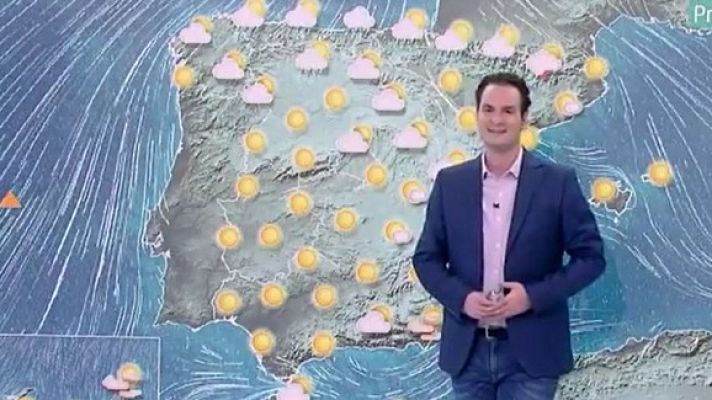 Telediario 1 - Un total de 19 provincias están en aviso por calor, en un día de ascenso generalizado de las temperaturas