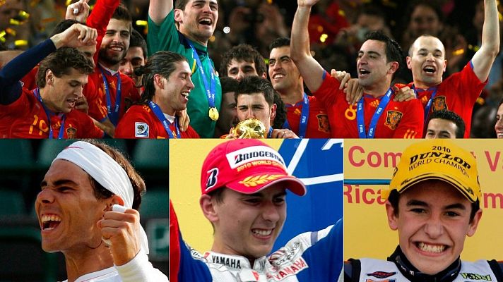 Telediario 1 - 2010, un año de oro para el deporte español