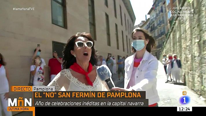 El siete de julio más atípico en Pamplona sin sanfermines