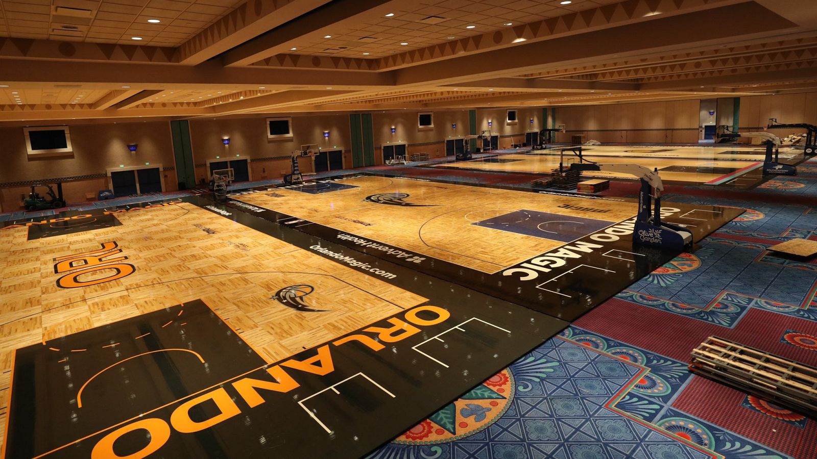 La burbuja de la NBA en Orlando preparada para acoger a los equipos