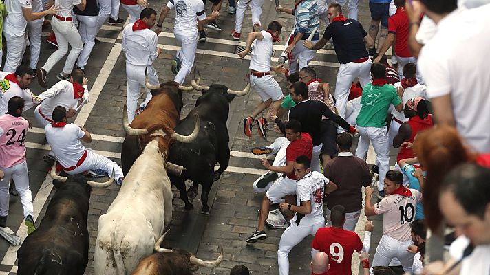 Especiales informativos - "Corriendo al 2021": Un mismo toro de la ganadería del Marqués de Domecq hirió a siete corredores en 2007