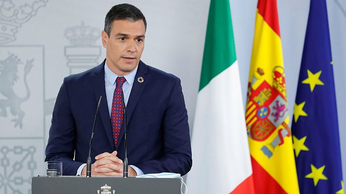 Telediario 1 - Sánchez considera "inquietantes" las informaciones del rey