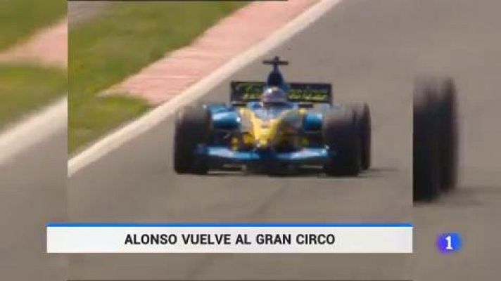 Telediario 1 - Alonso vuelve al gran circo de la Fórmula 1
