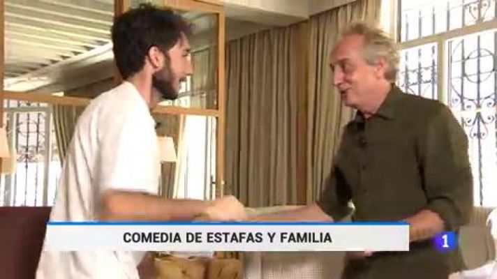 Telediario 1 - Este viernes se estrena 'La maldición del guapo', una divertida comedia sobre timadores y relaciones paterno-filiales