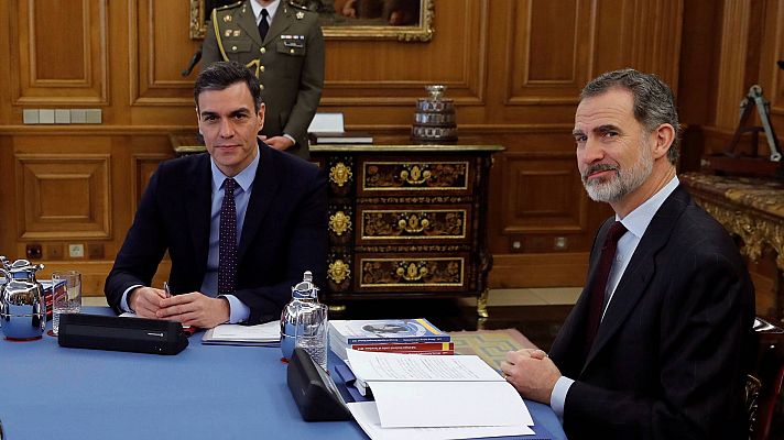 Telediario 1 - Sánchez desvincula a Felipe VI de las investigaciones al rey emérito