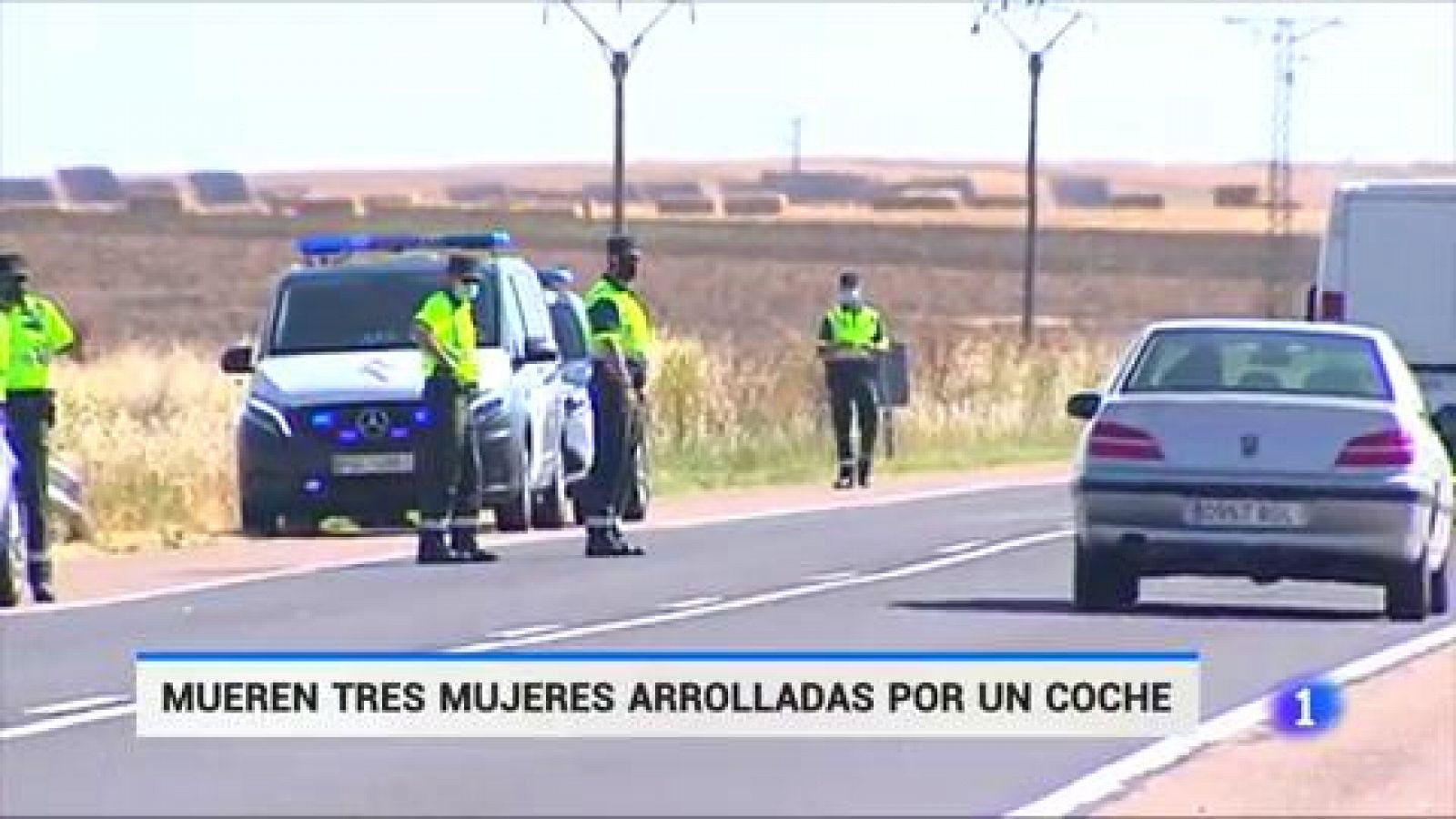 Telediario 1: Mueren tres mujeres atropelladas una carretera de Salamanca | RTVE Play