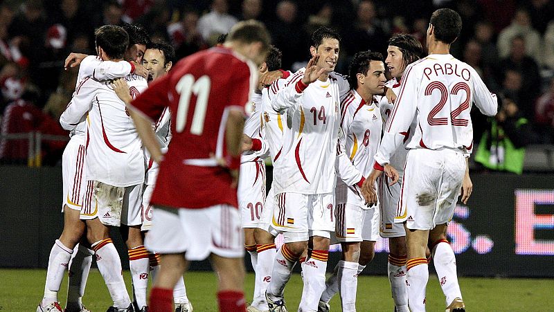 Resumen del Dinamarca-España de Clasificación para la Eurocopa 2008