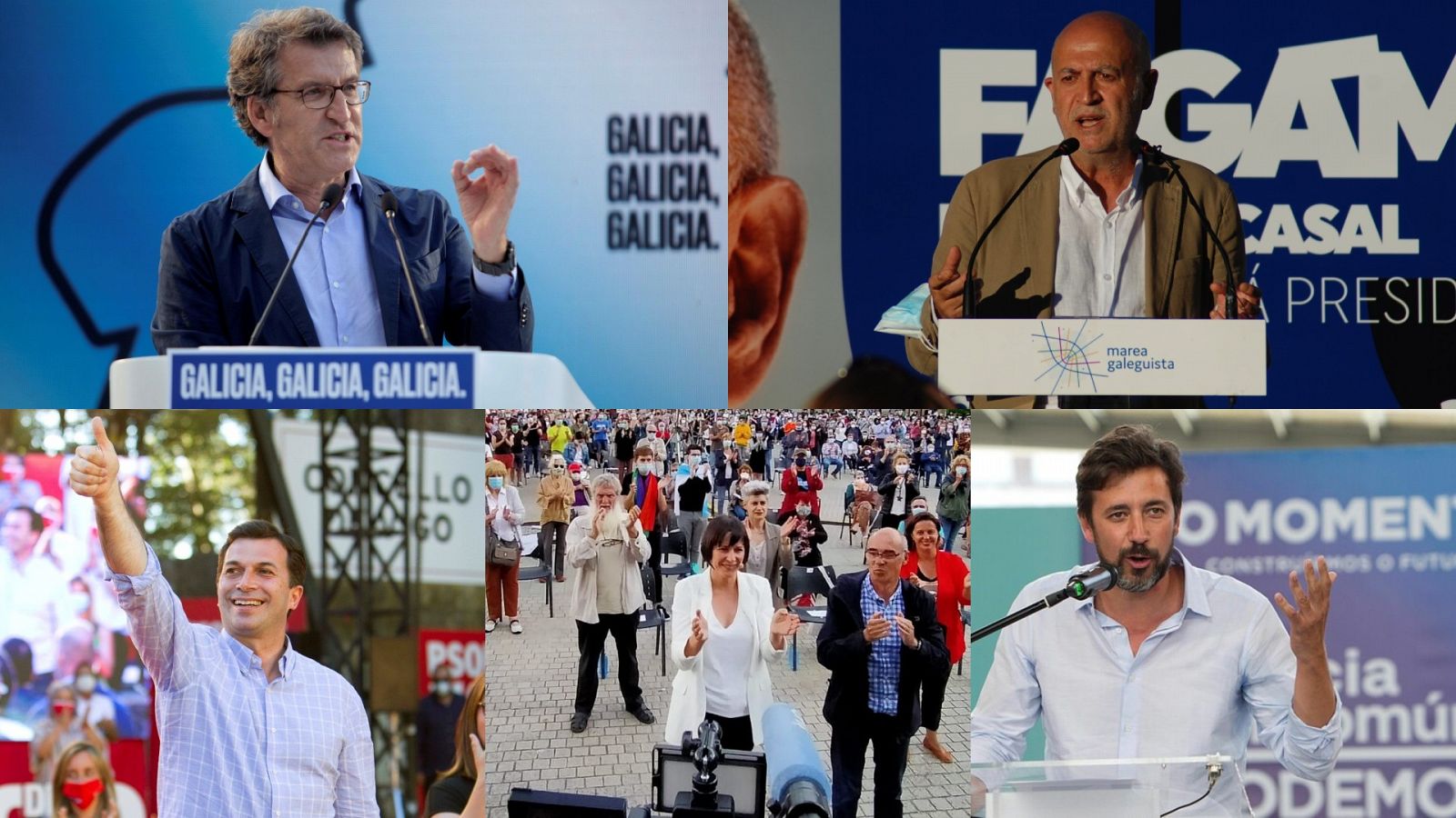 Elecciones gallegas: Feijóo llama a votar sin "miedo" y el resto apela a un cambio