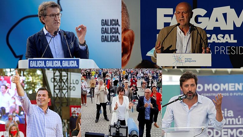 Feijóo llama a votar sin "miedo" al Covid y el resto de candidatos apelan a un cambio progresista en Galicia