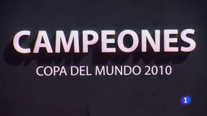 Telediario 1 - La copa del Mundo, en la plaza de Colón