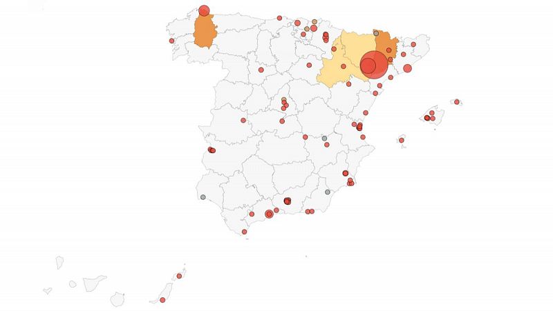 Los brotes activos en España ya superan el centenar