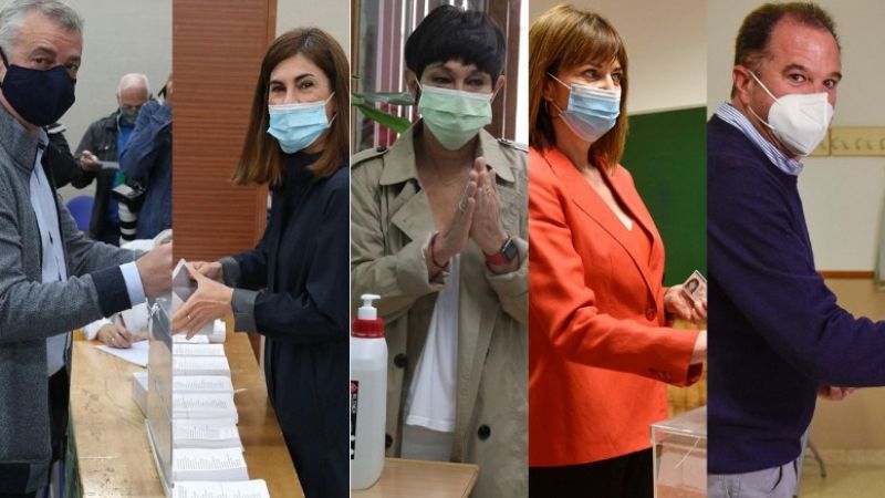 Los candidatos vascos votan y animan a participar: "Votar es seguro"