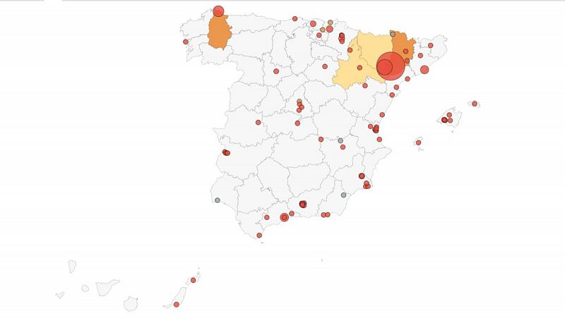Nuevos brotes en Extremadura y Andalucía