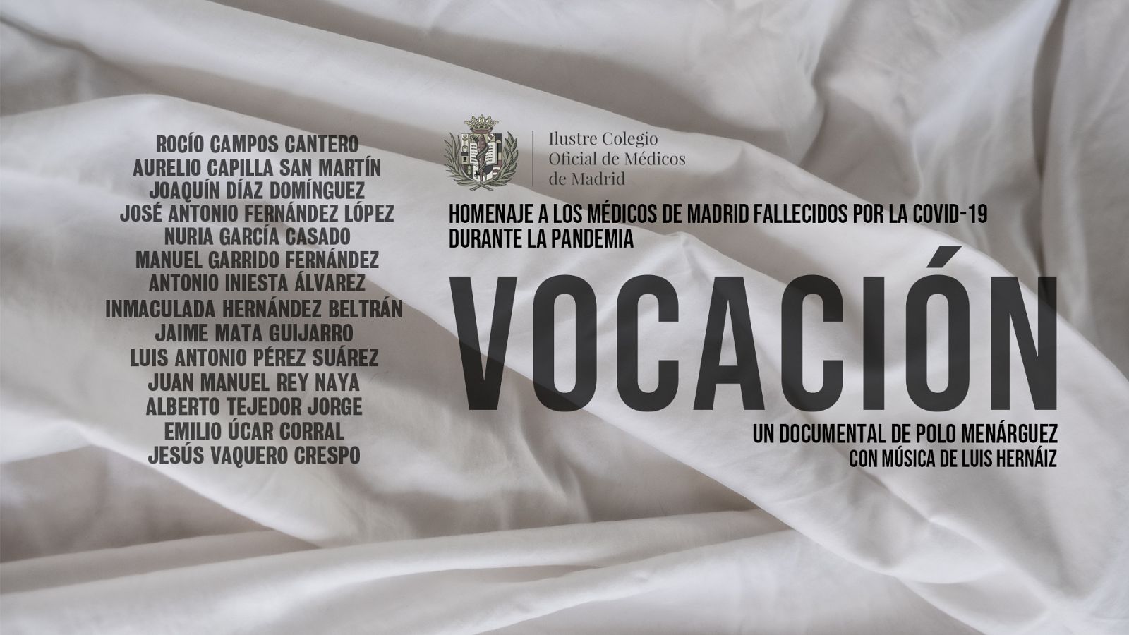 'Vocación', un homenaje a los médicos fallecidos durante la pandemia de coronavirus