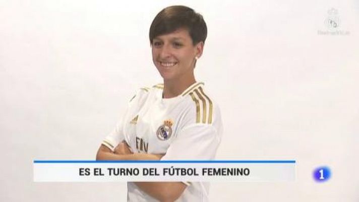 Telediario 1 - Los equipos femeninos de fútbol retoman la actividad