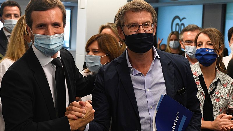 Casado defiende ante los 'barones' que el PP siempre ha estado en la moderación