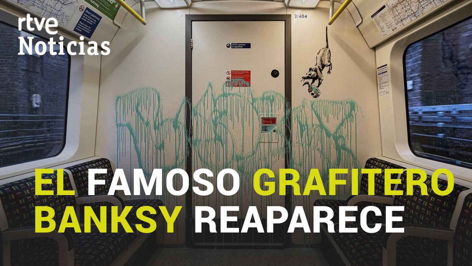 Banksy reaparece en el metro de Londres para concienciar sobre el uso de la mascarilla - RTVE.es