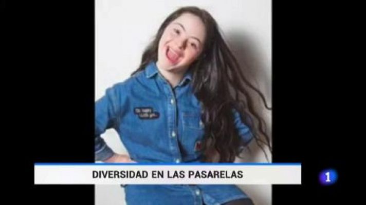 Telediario 1 - La joven británica Ellie Goldstein, primera modelo con Síndrome de Down en ser imagen de una campaña de Gucci