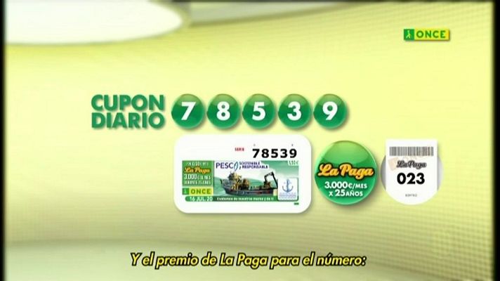Sorteos ONCE - Sorteo ONCE - 16/07/20