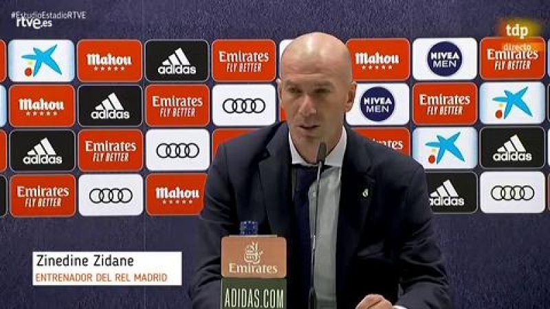 Zidane: "Es una emoción tremenda. Es muy difícil ganar la Liga"