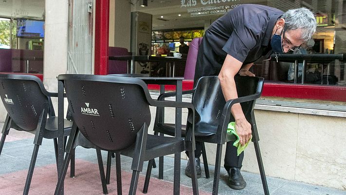 Telediario 1 - Aragón apela a la responsabilidad ciudadana en Zaragoza