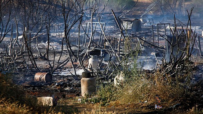 Nuevo incendio en un asentamiento de inmigrantes en Lepe