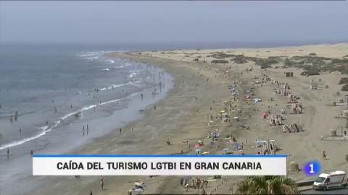 Telediario 1 - Caída del turismo LGTBI en Gran Canaria, que mira con esperanza la temporada de invierno