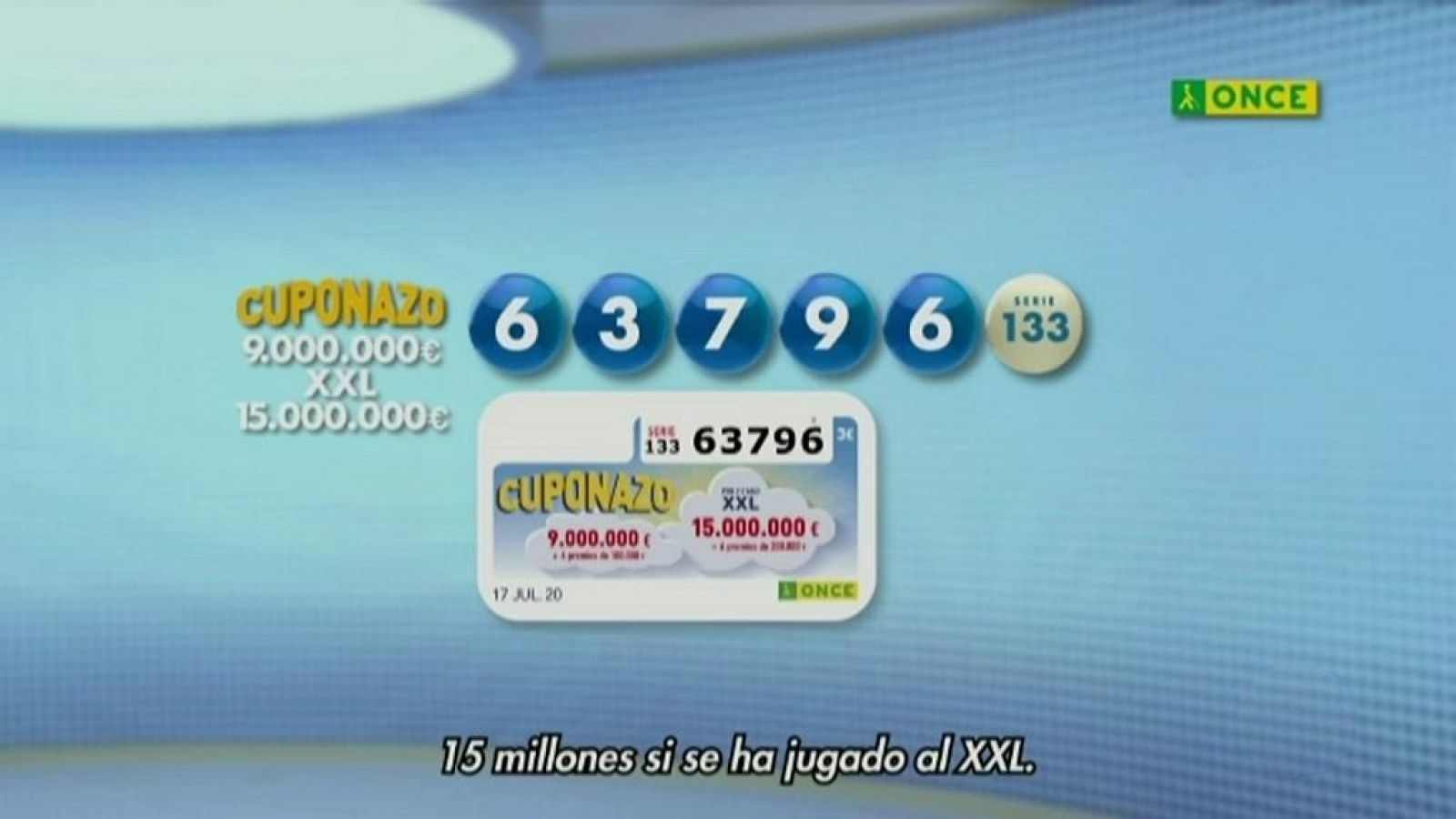 Sorteo ONCE - 17/07/20 - ver ahora