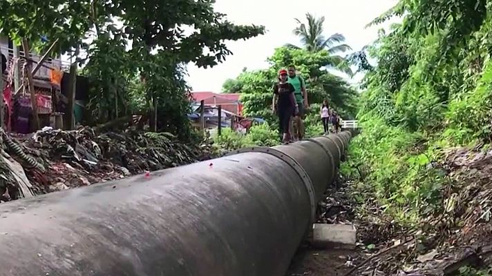 Telediario 1 - 'Donde la tubería te lleve': otra forma de descubrir Myanmar tras el coronavirus