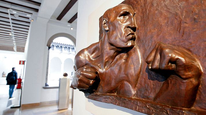 Telediario 1 - Desinfectan un campamento infantil y el museo Pablo Gargallo de Zaragoza por casos aislados de coronavirus