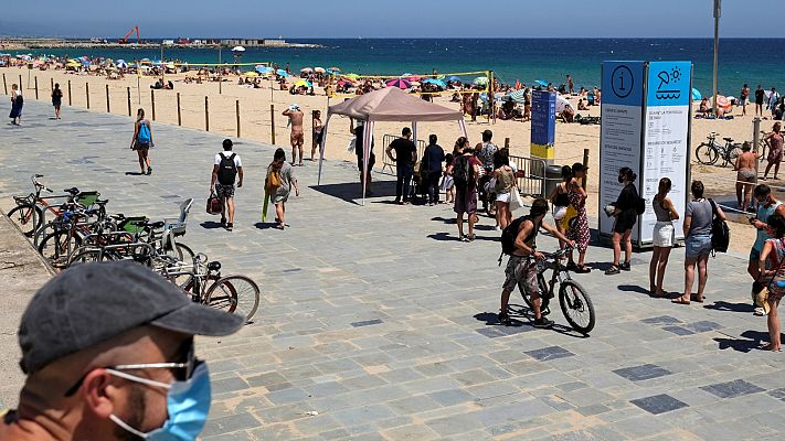 Telediario 1 - Cataluña suma casi mil nuevos contagios