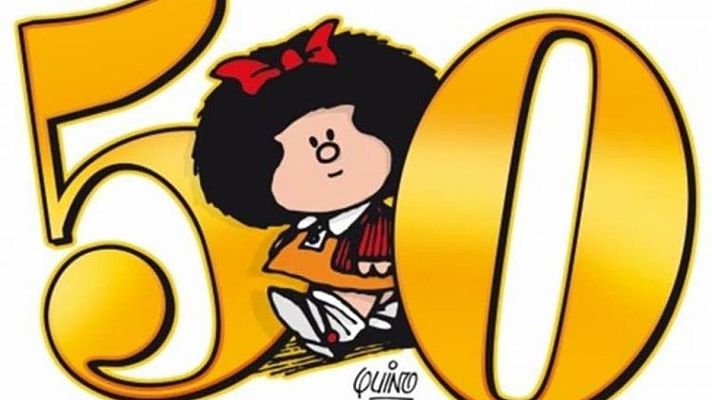 Telediario 1 - Se cumplen 50 años de la llegada a España de Mafalda