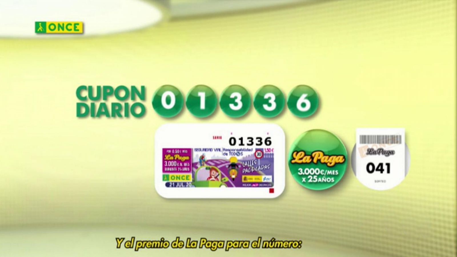 Sorteo ONCE - 21/07/20 - RTVE.es