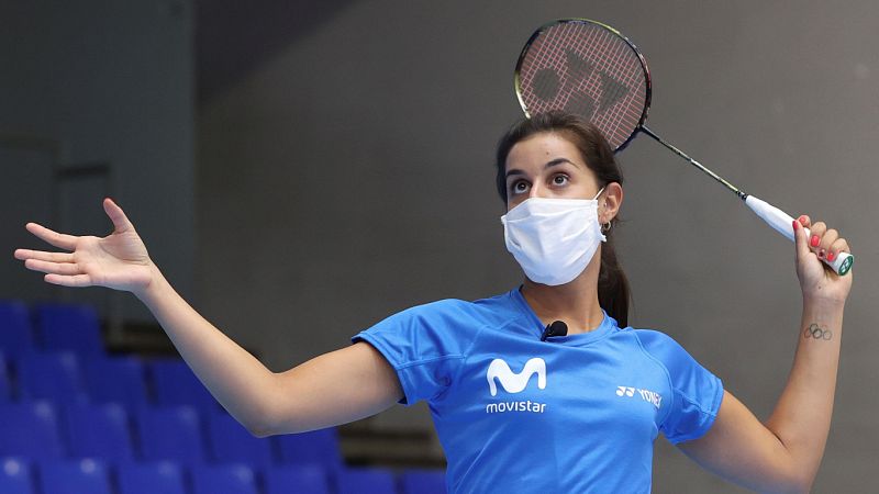 Carolina Marín, "tranquila" a la espera de retomar la competición