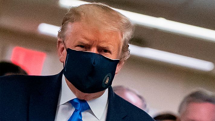 Trump aparca el negacionismo y recomienda las mascarillas