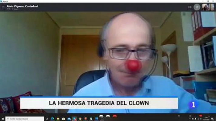 Telediario 1 - El famoso payaso Alain Vigneau publica su autobiografía, marcada por una trágica infancia