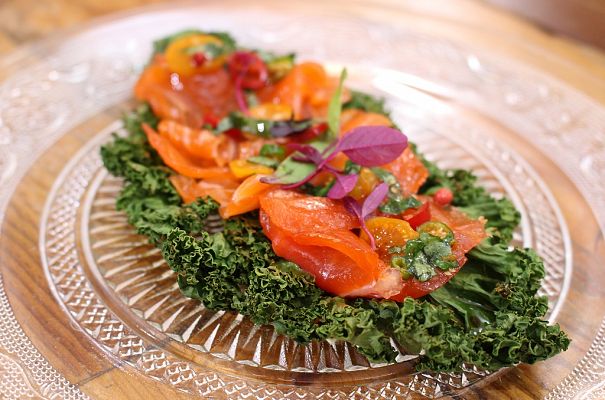 RTVE Cocina - Trucha marinada con cale crujiente