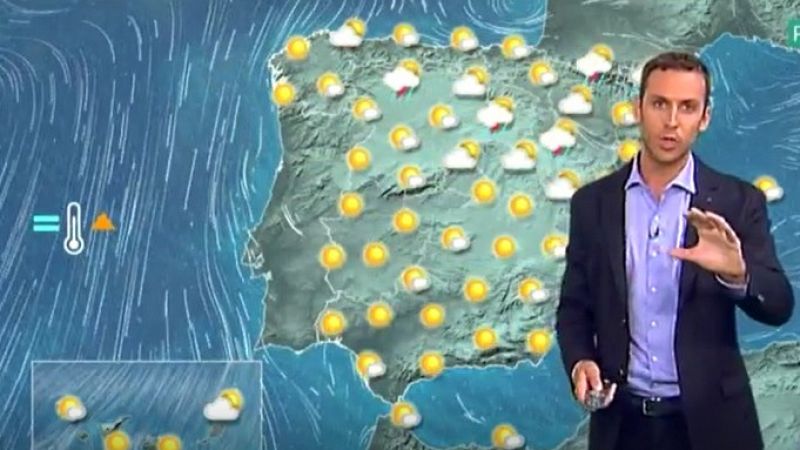 La Aemet prevé un ascenso térmico en el sur y centro de la península, y fuertes tormentas en Pirineos
